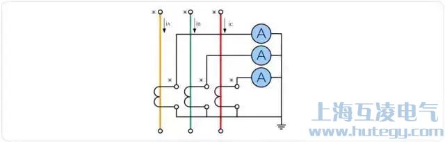 三相完全星形電流互感器接線(xiàn)圖